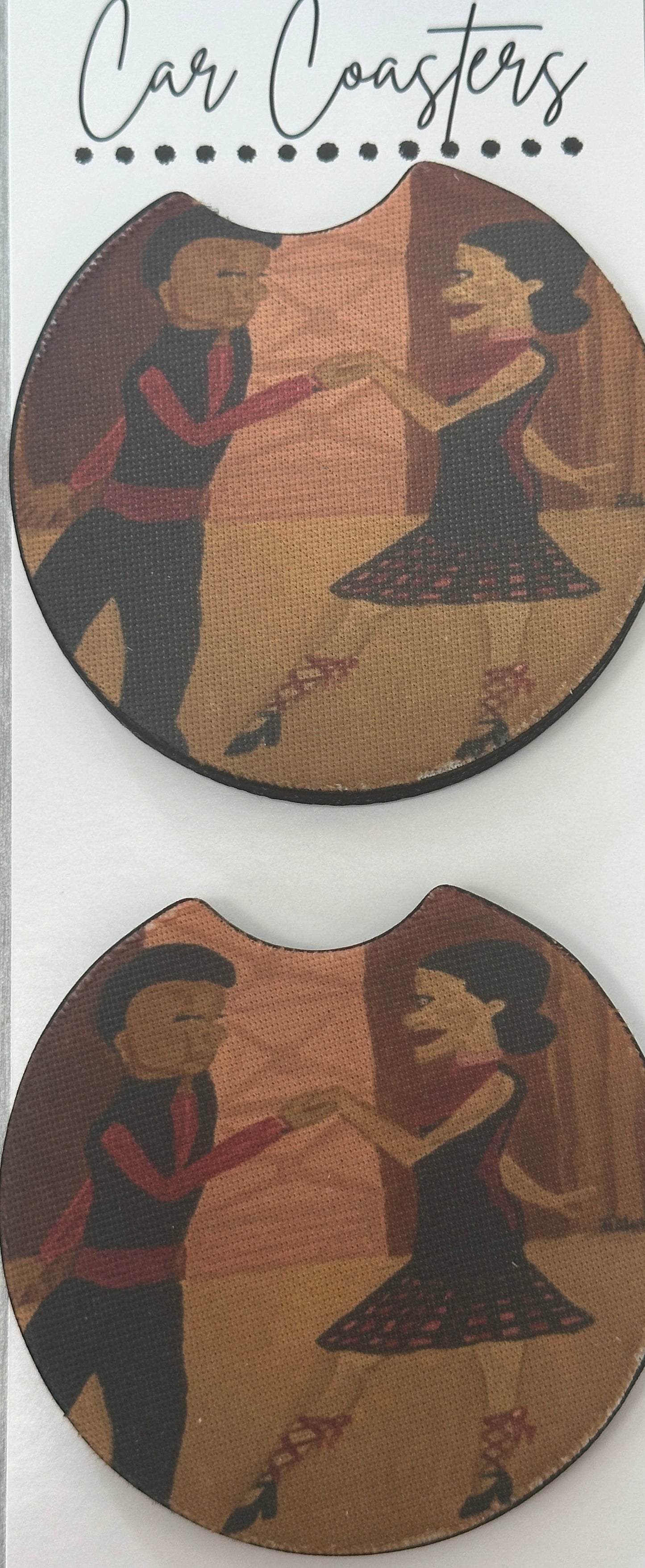 SALSA COUPLE Car Coaster