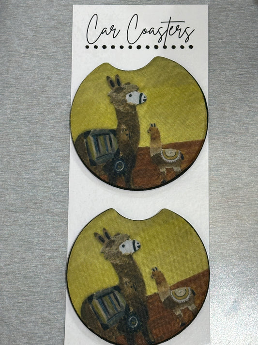 Llamas Car Coasters