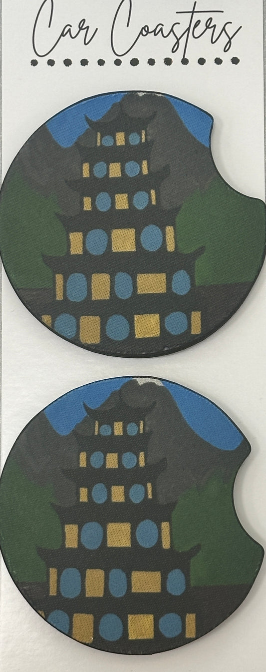 Ancient Temple Car Coasters