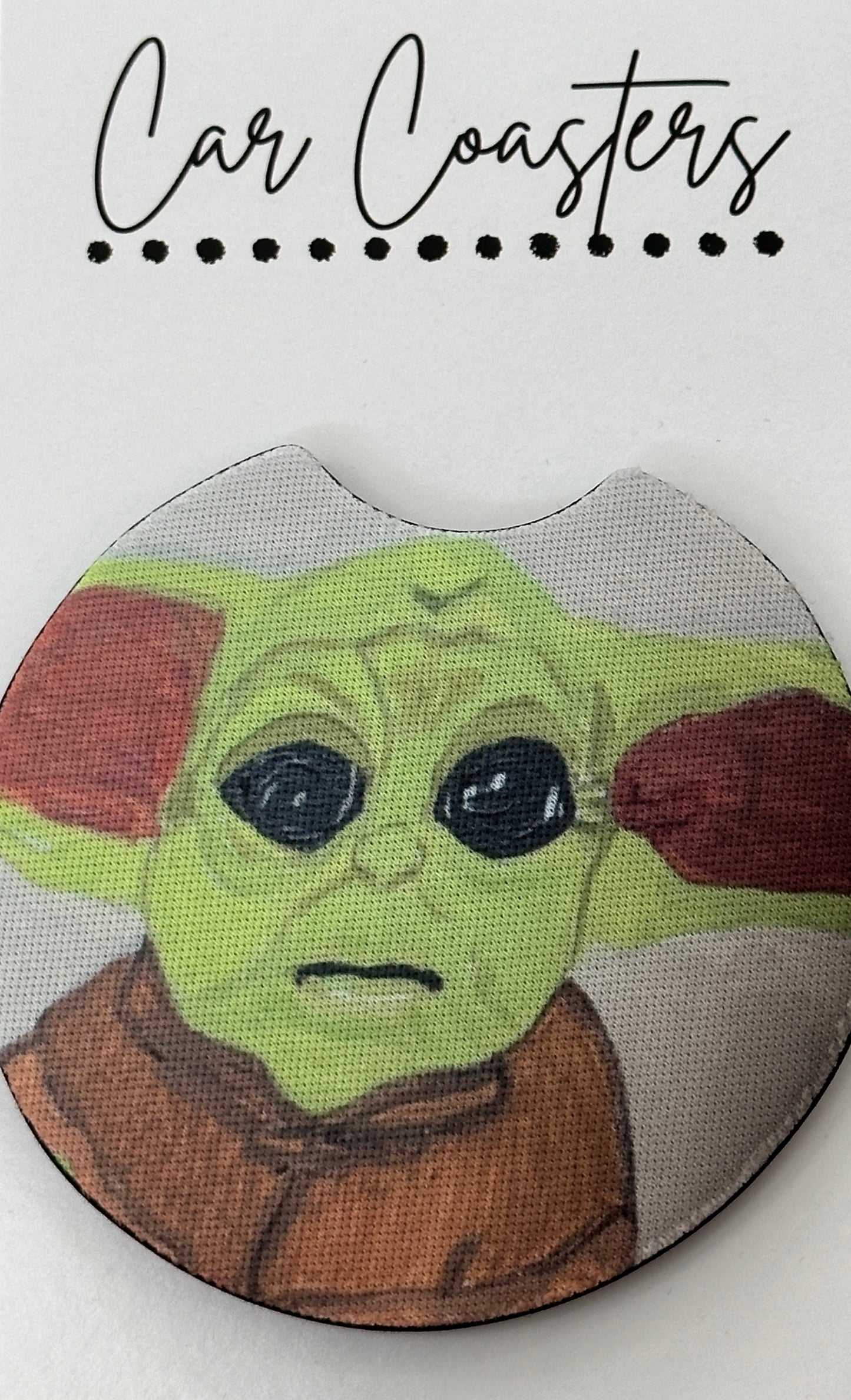 Little Green Man Car Coaster