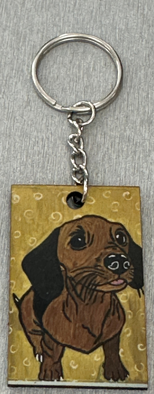 Playful Pup Keychain