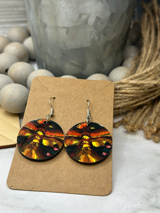 Phoenix Earrings (Sm Round)