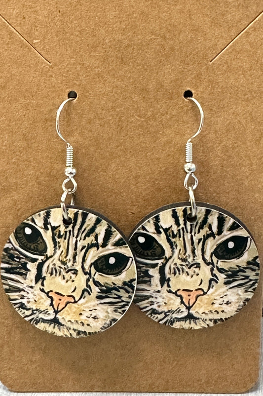 Cat Eyes Earrings (Round)