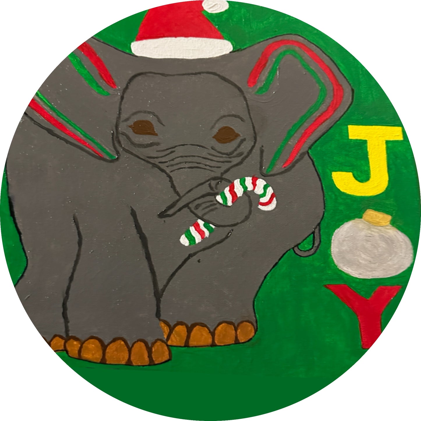 Elephant Christmas Car Coasters