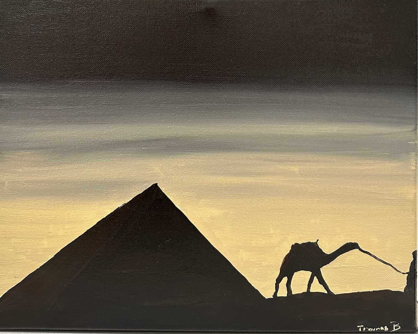 Egyptian Night Acrylic Painting