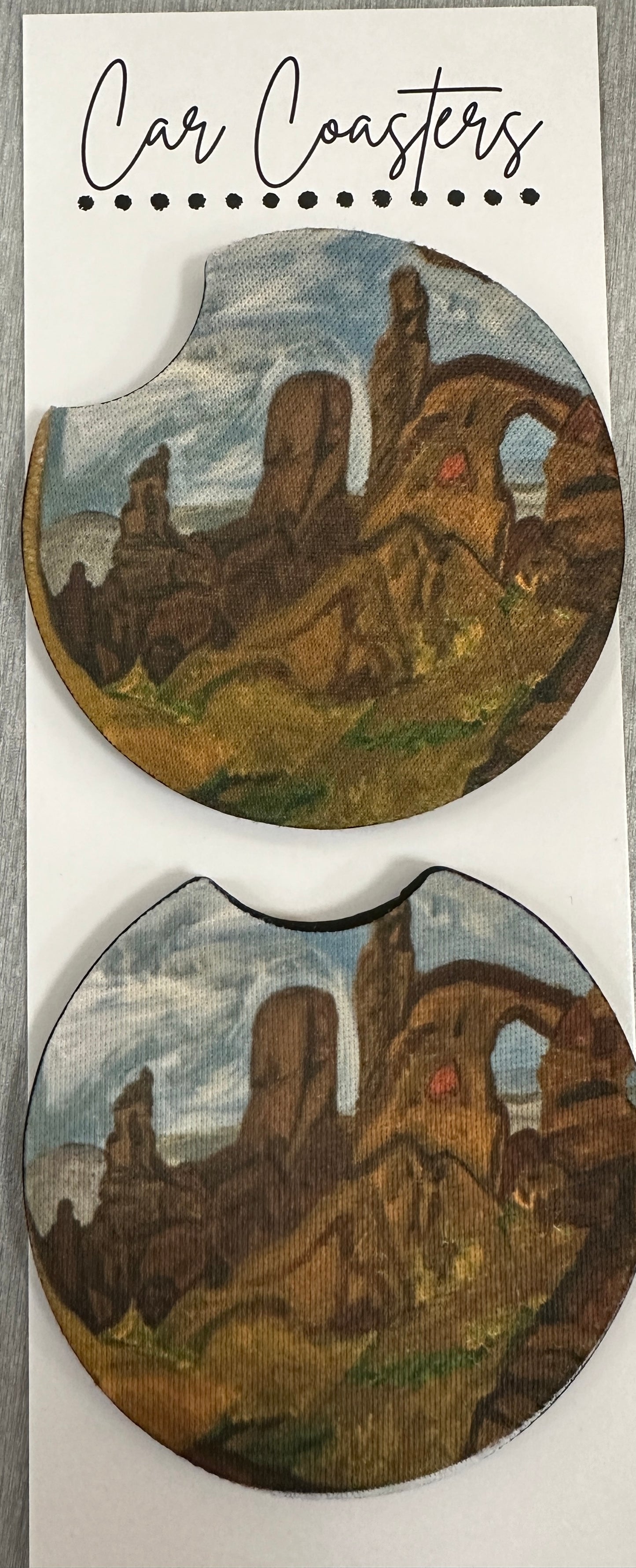 Landscape view car coaster