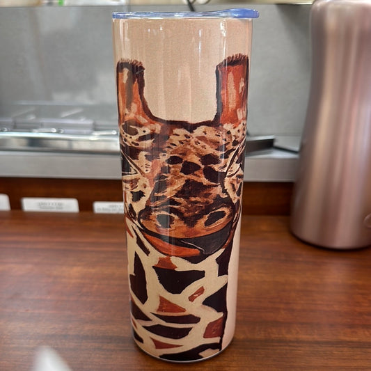 Drink Tumbler Giraffe up close