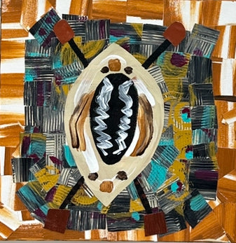 African Shield Abstract