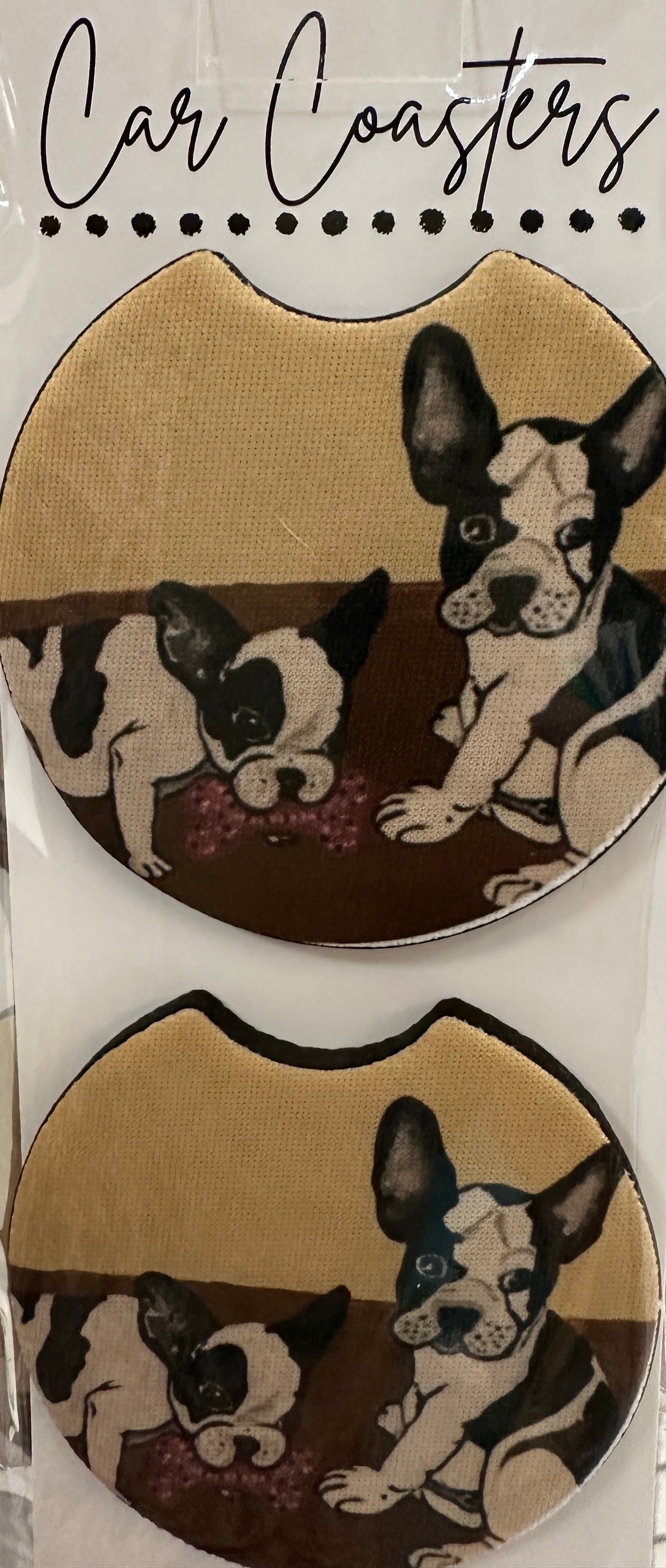 Playful Pups Car Coasters