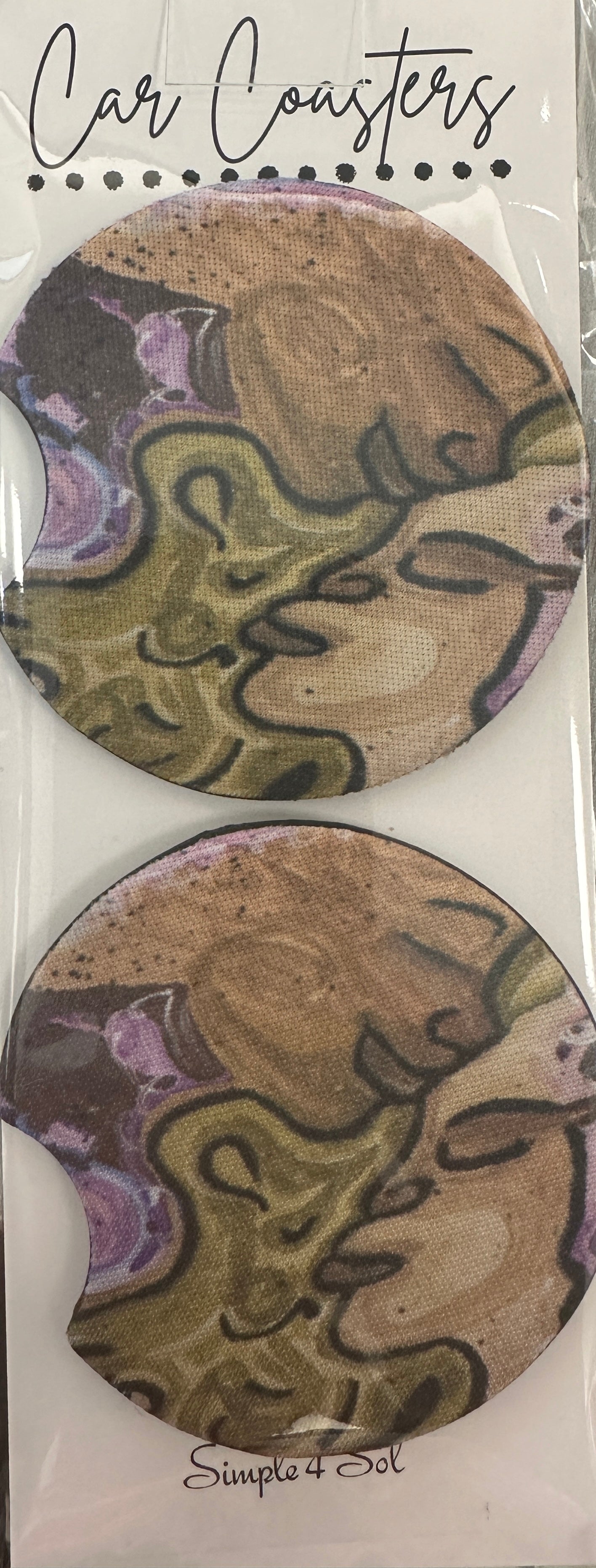 Abstract Lady’s Car Coaster