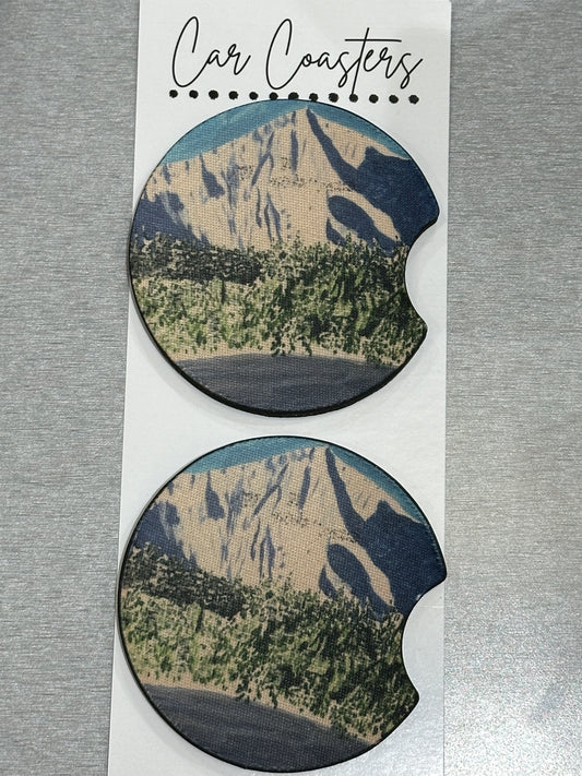 Mt Rainier Car Coasters