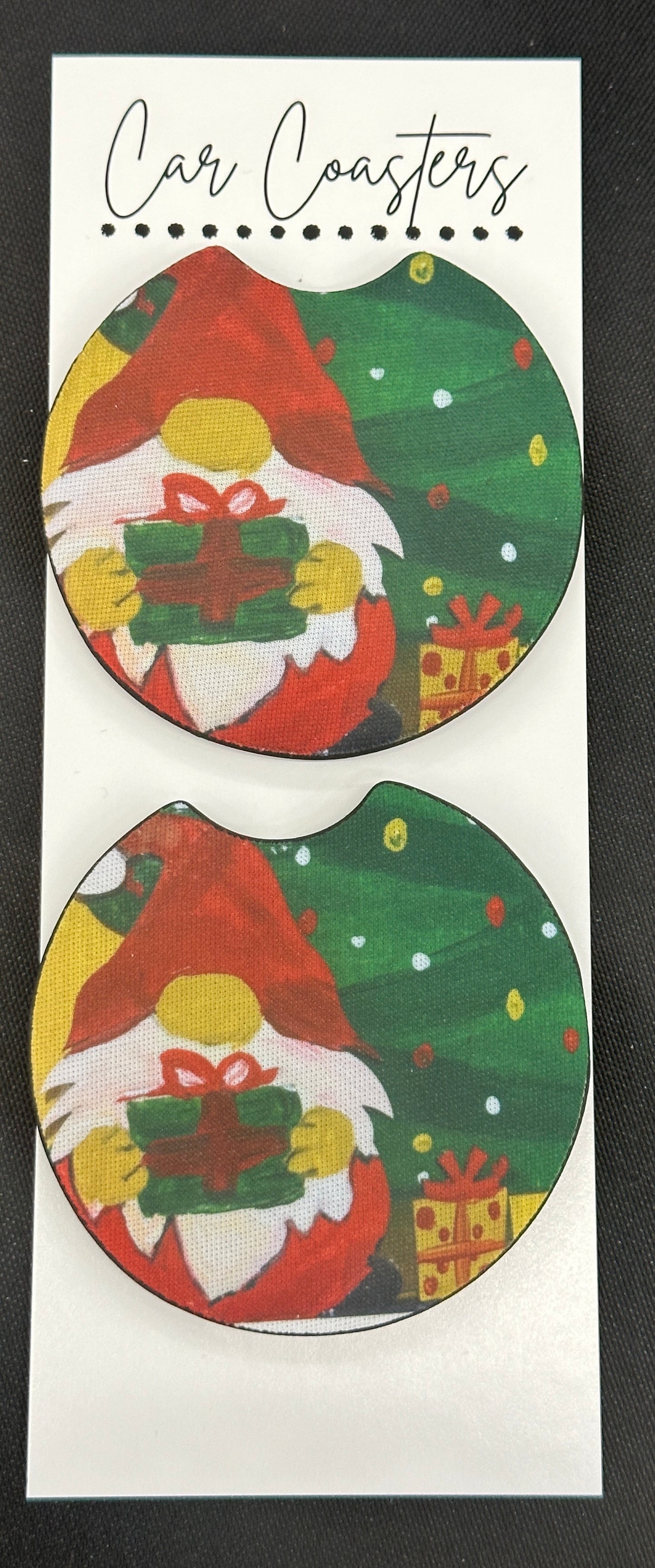 Christmas Gnomes Car Coaster