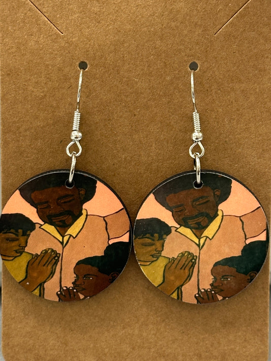 Praying Family Earrings