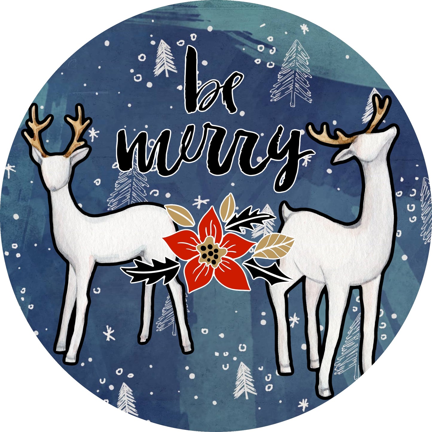 Deer Be Merry Car Coaster