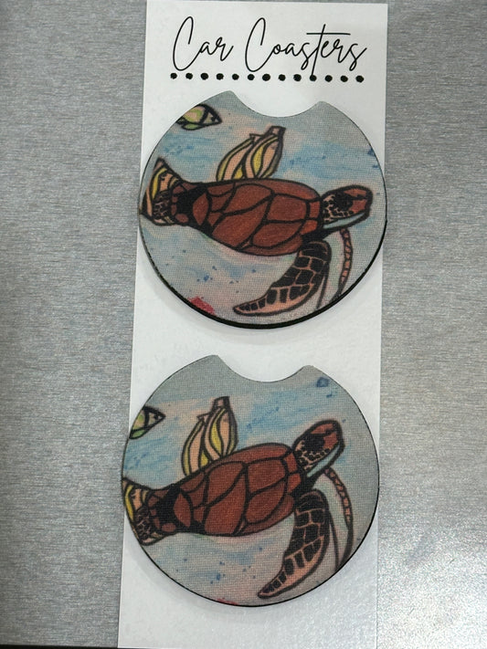 Sea Turtles Car Coasters